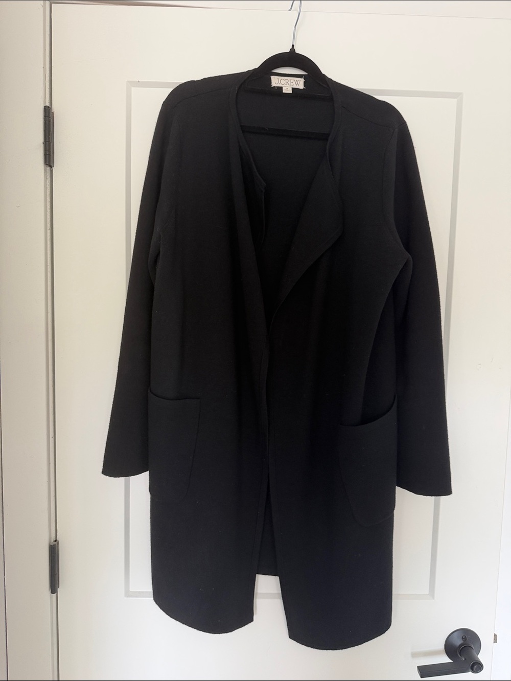 J. Crew Black Open-Front Women's Sweater Blazer